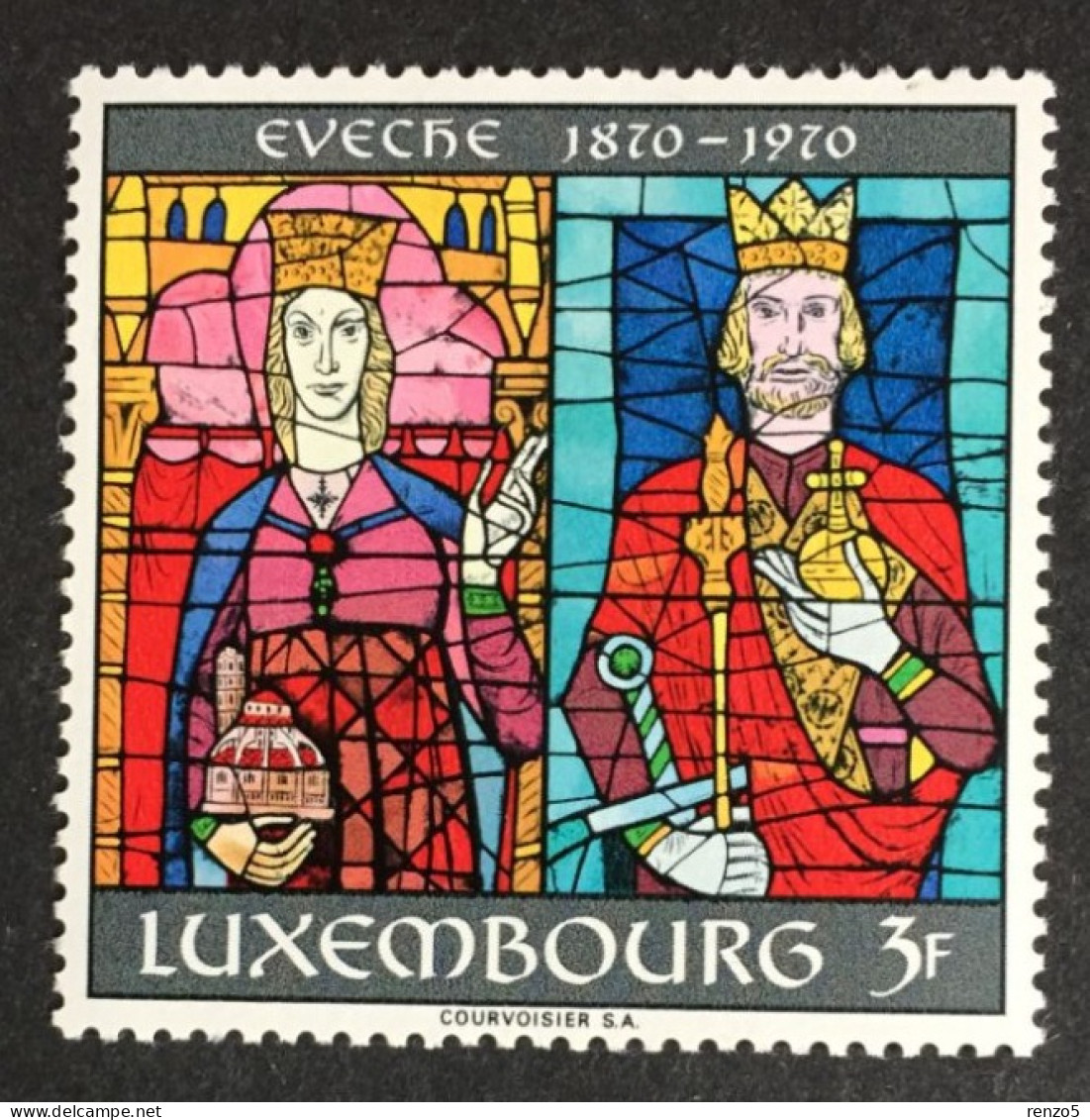 1970 Luxembourg - Centenary Of The Diocese Of Luxembourg - Unused - Unused Stamps
