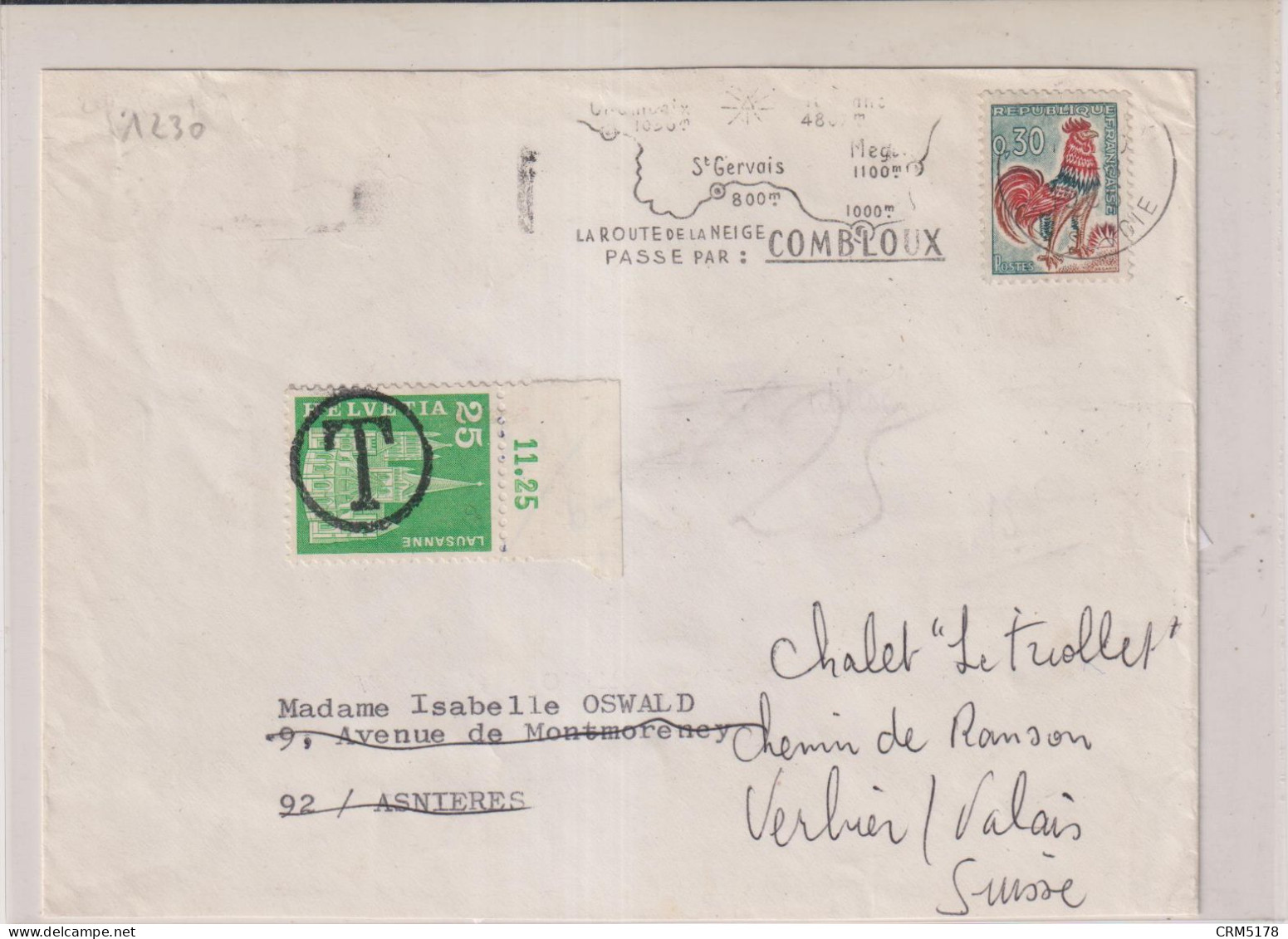 SUISSE-TAXE-1966 - Strafportzegels