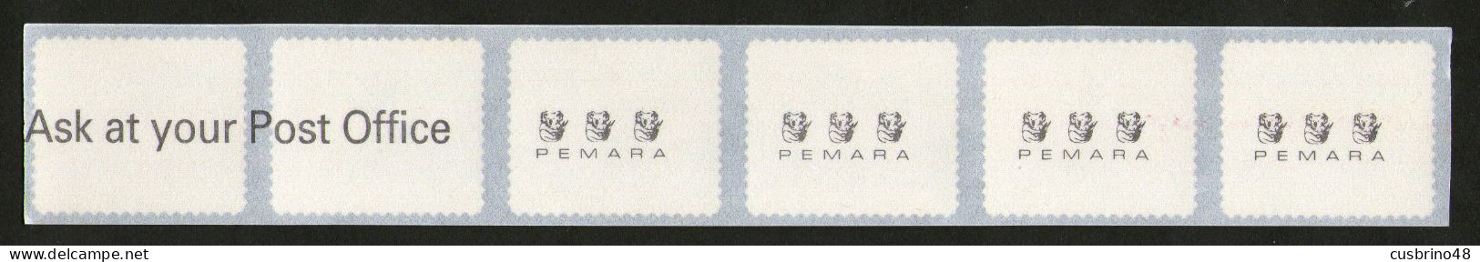 AUSTRALIA 1992 P&S Strip 6 45c Endangered Species PEMARA 3 Koala - Ask At Your Post Office On The Reverse. Lot AUS 255 - Mint Stamps