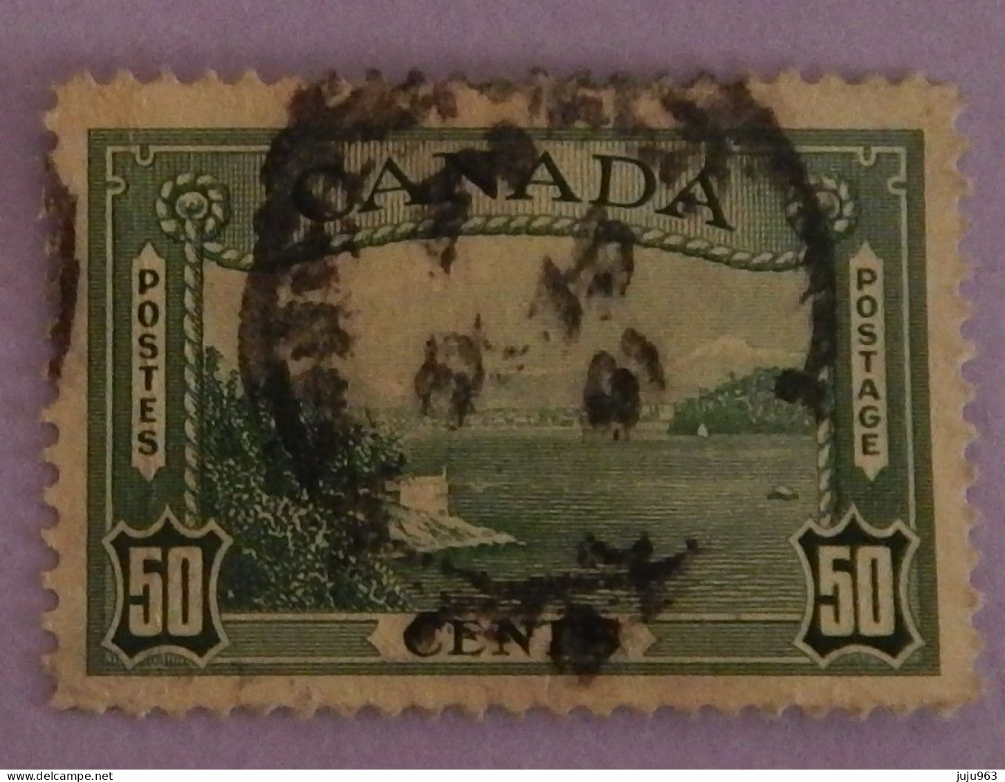 CANADA YT 200 OBLITERE "PORT DE VANCOUVER" ANNÉE 1938 - Oblitérés