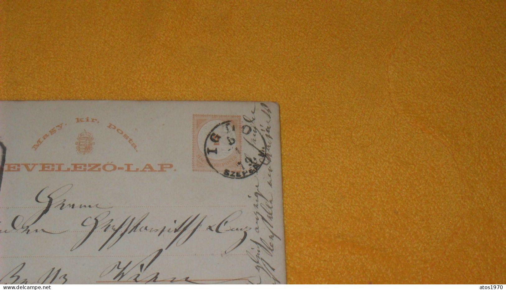 CARTE POSTALE ANCIENNE DE 1879../ CACHET A DETERMINER HONGRIE POUR WIEN + TIMBRE ENTIER 2 - Covers & Documents