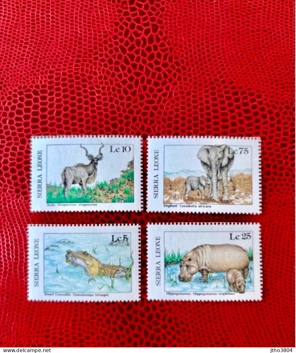 SIERRA LEONE 1987 4v Neuf MNh ** YT 843 - 846  Mamíferos Mammals Säugetiere Mammiferi Mammifère - Other & Unclassified