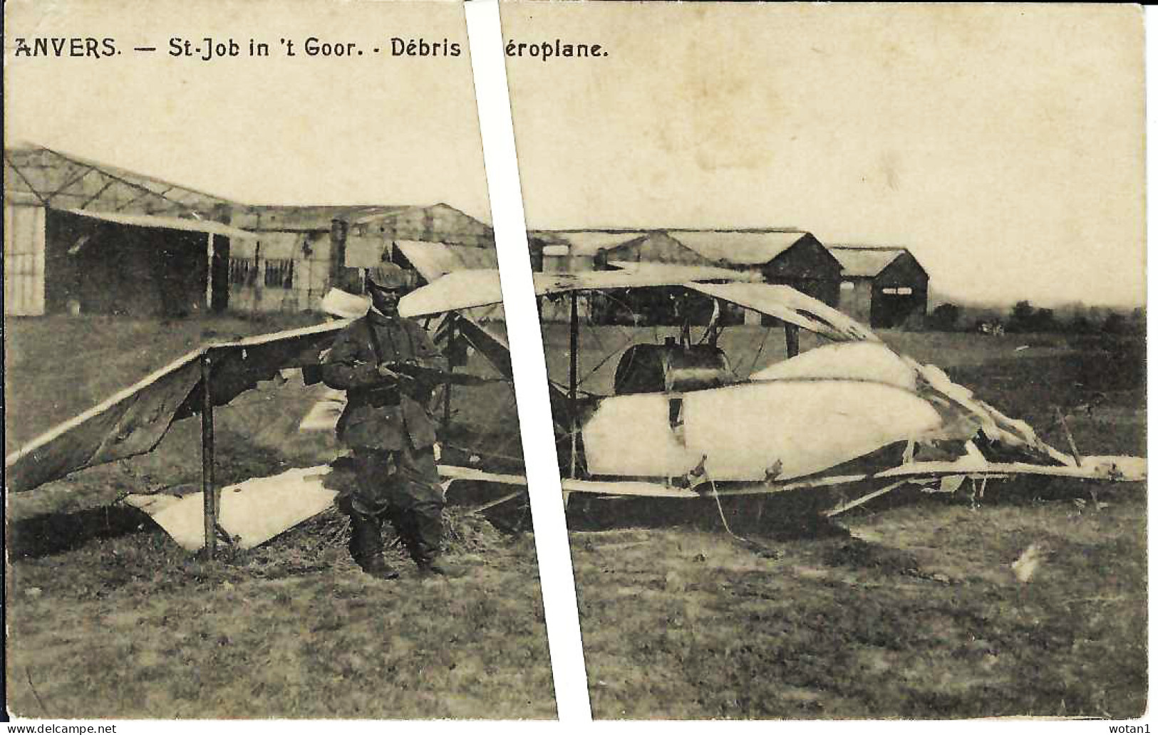 ANVERS - St-JOB In 't GOOR - Débris D'aéroplane (Ligne Blanche Fictive) - 1914-1918: 1. Weltkrieg