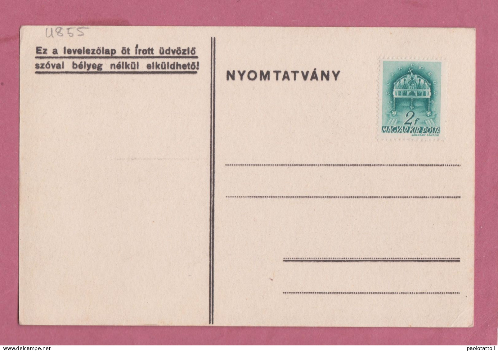 Magyar, Unghery- Propaganda Post Card.- Proteggi Il Tuo Raccolto Dal Gelo.protect Your Crop Against Frostbite- - Partiti Politici & Elezioni