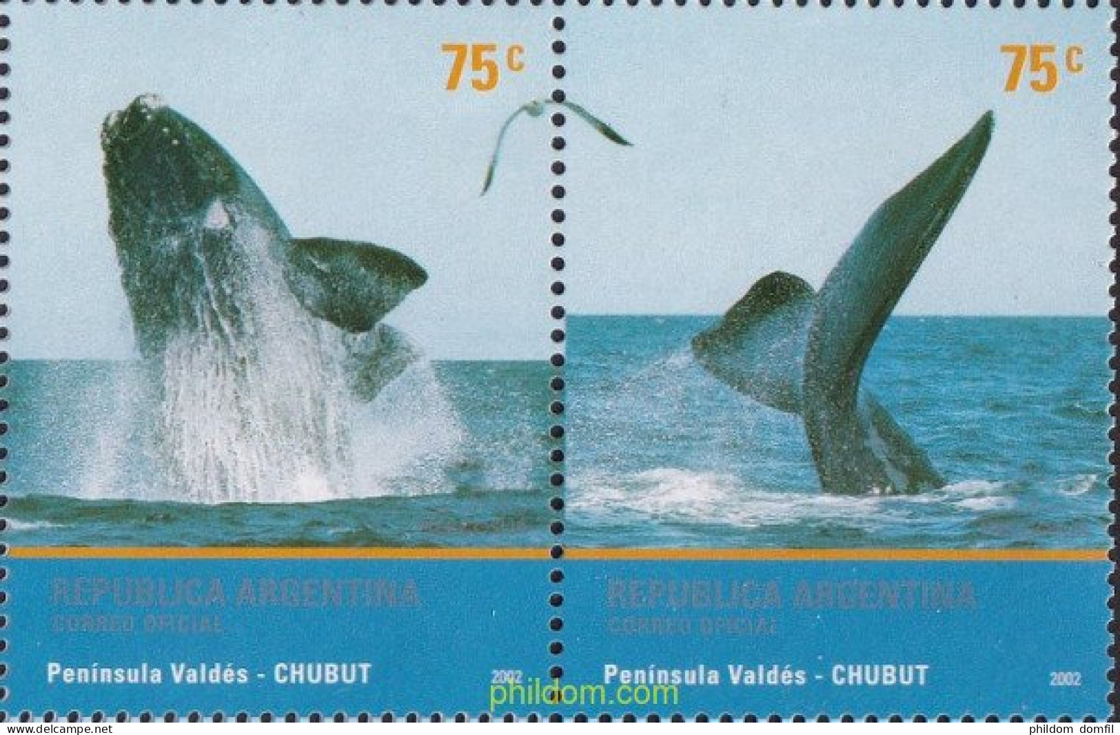 5034 MNH ARGENTINA 2002 MERCOSUR. PENINSULA VALDES - Unused Stamps