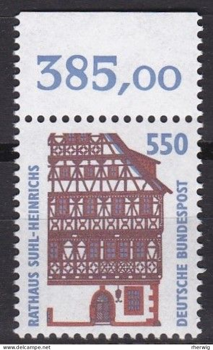 BRD, 1994, Nr. 1746 ** Sehenswürdigkeiten (XVII), Eine Marke Mit Oberrand - Neufs