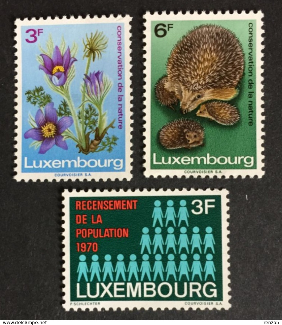 1970 Luxembourg - European Nature Conservation Year, Population Census Of De.  - Unused ( No Gum ) - Nuovi