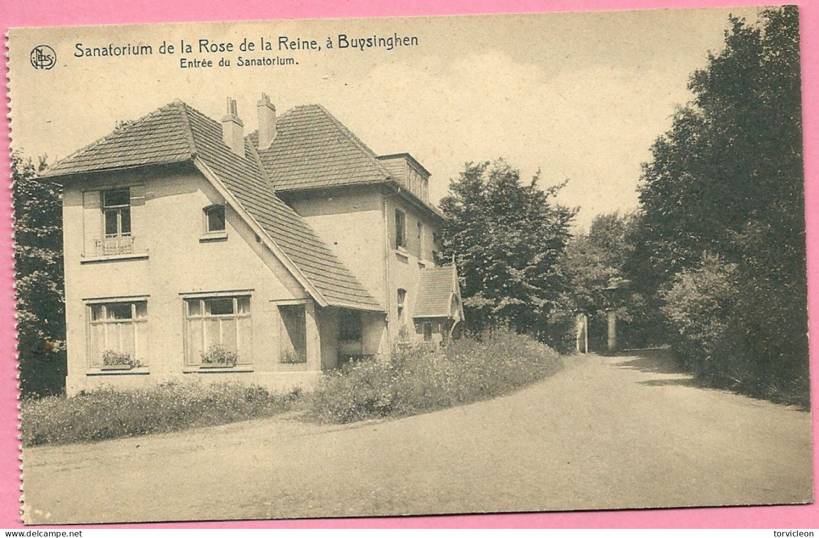 C.P. Buizingen  = Sanatorium  ROSE  DE LA REINE  :  Entrée - Halle