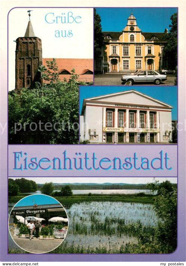 73263883 Eisenhuettenstadt Ev Stadtkirche Rathaus Friedrich Wolf Theater Kl Poli - Eisenhüttenstadt