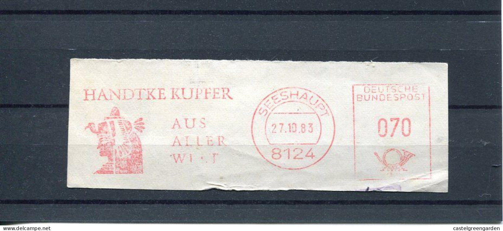 X0426 Germany, Red Meter Freistempel 1983 Seeshaupt, The Queen Cleopatra ?  (fragment, Cut) - Egyptologie