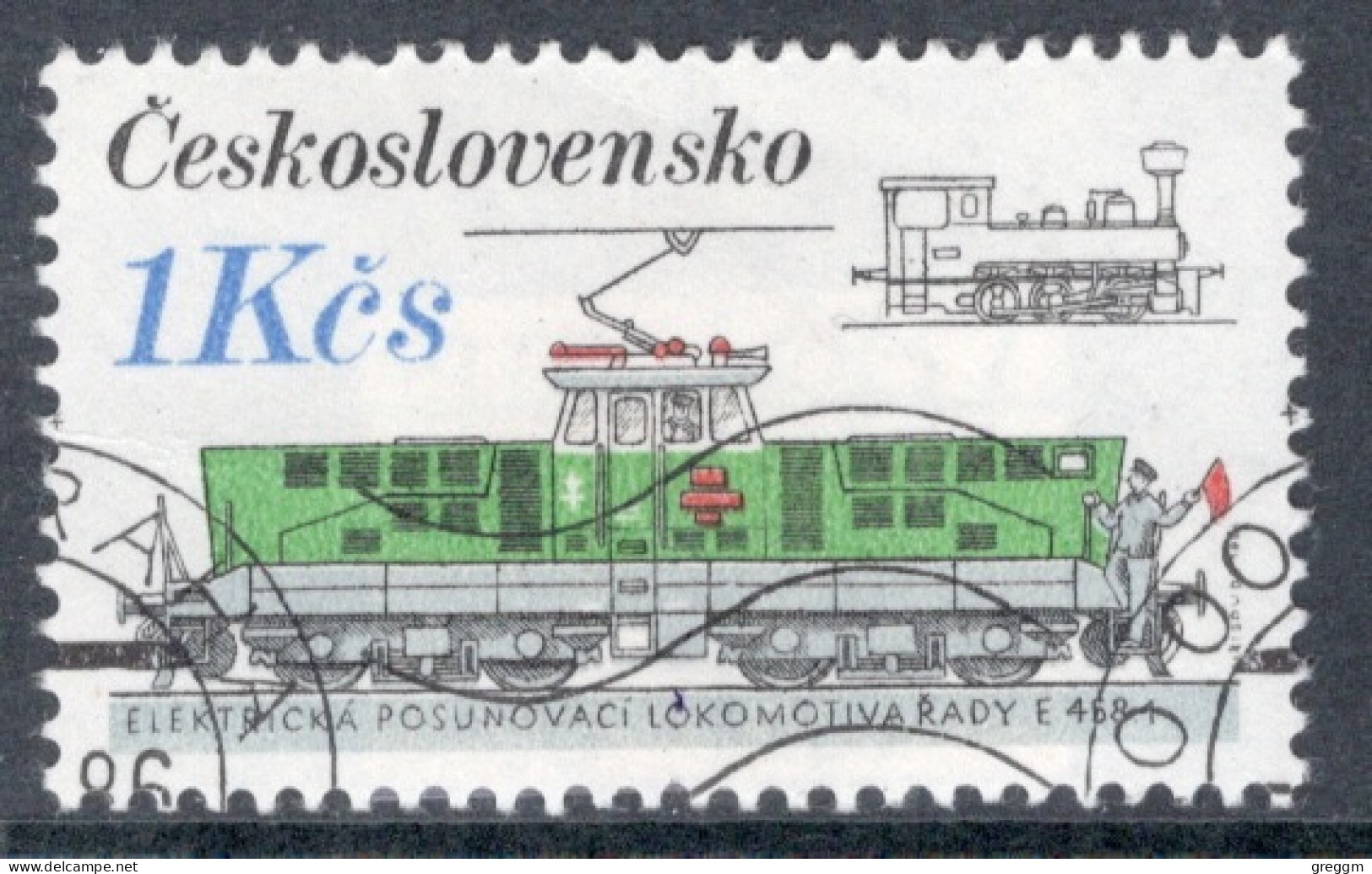 Czechoslovakia 1986 Single Stamp For The Rail Vehicles In Fine Used - Gebruikt