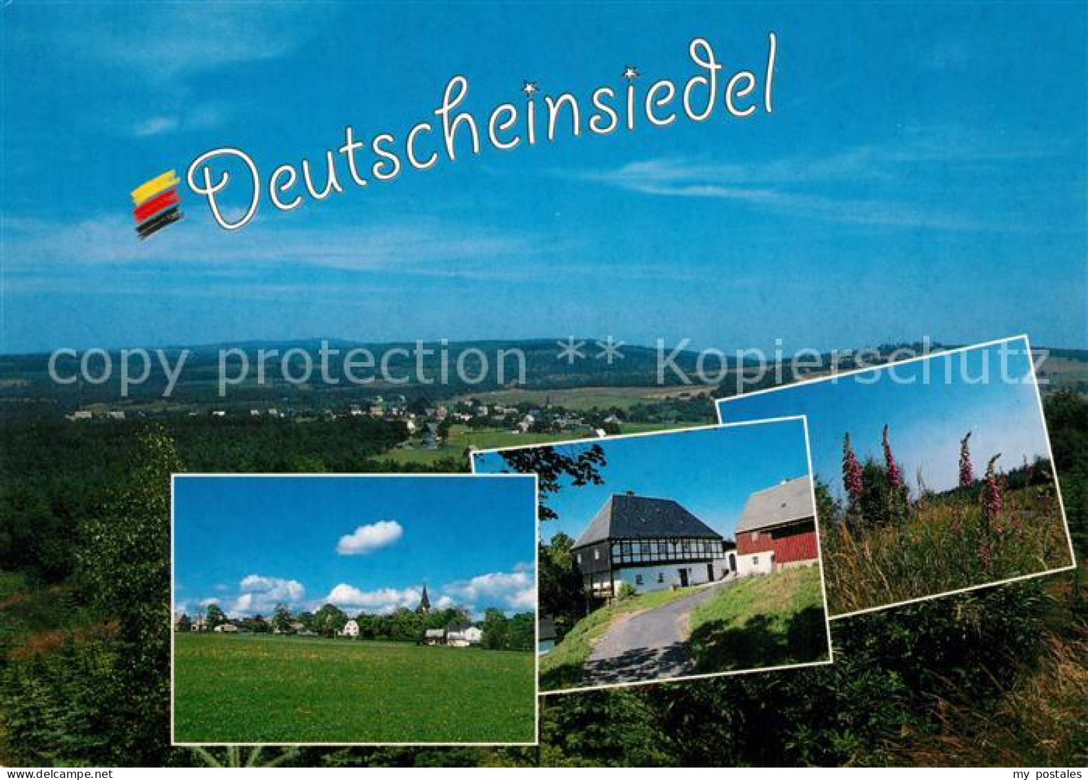 73263825 Deutscheinsiedel Panorama Fachwerkhaus Landschaft Deutscheinsiedel - Deutschneudorf