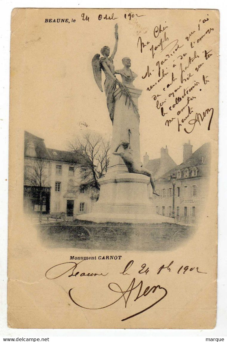 Cpa BEAUNE Monument Carnot - Beaune