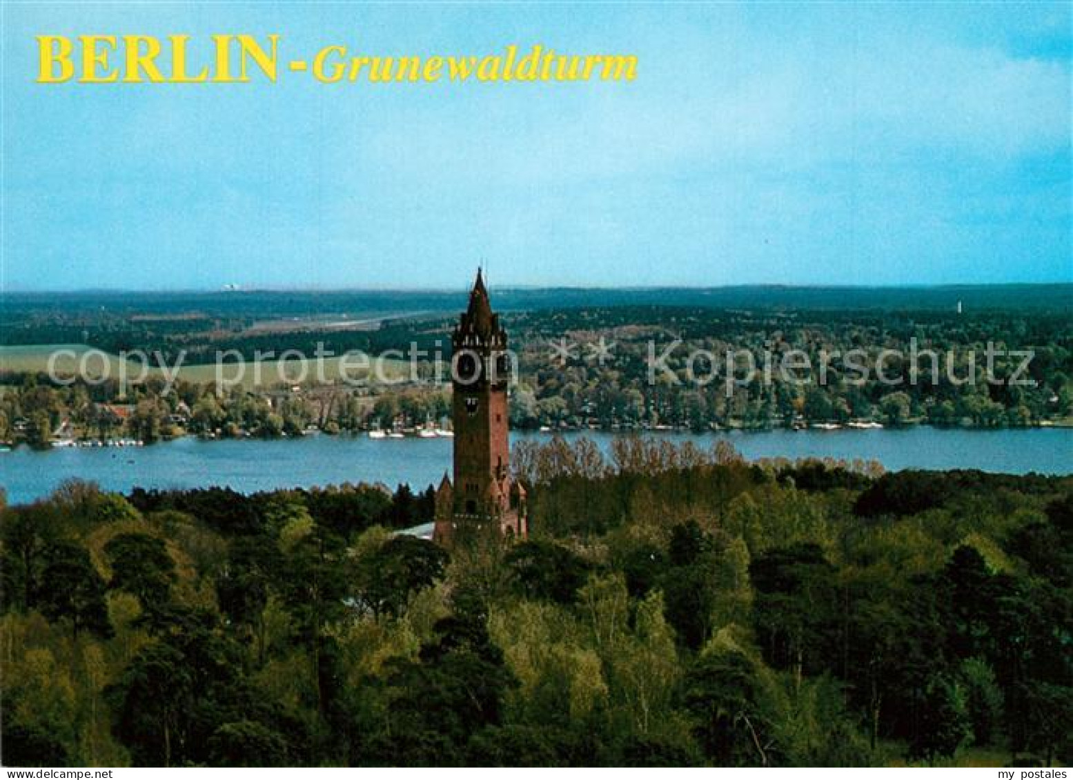 73263770 Berlin Grunewaldturm Fliegeraufnahme Berlin - Autres & Non Classés