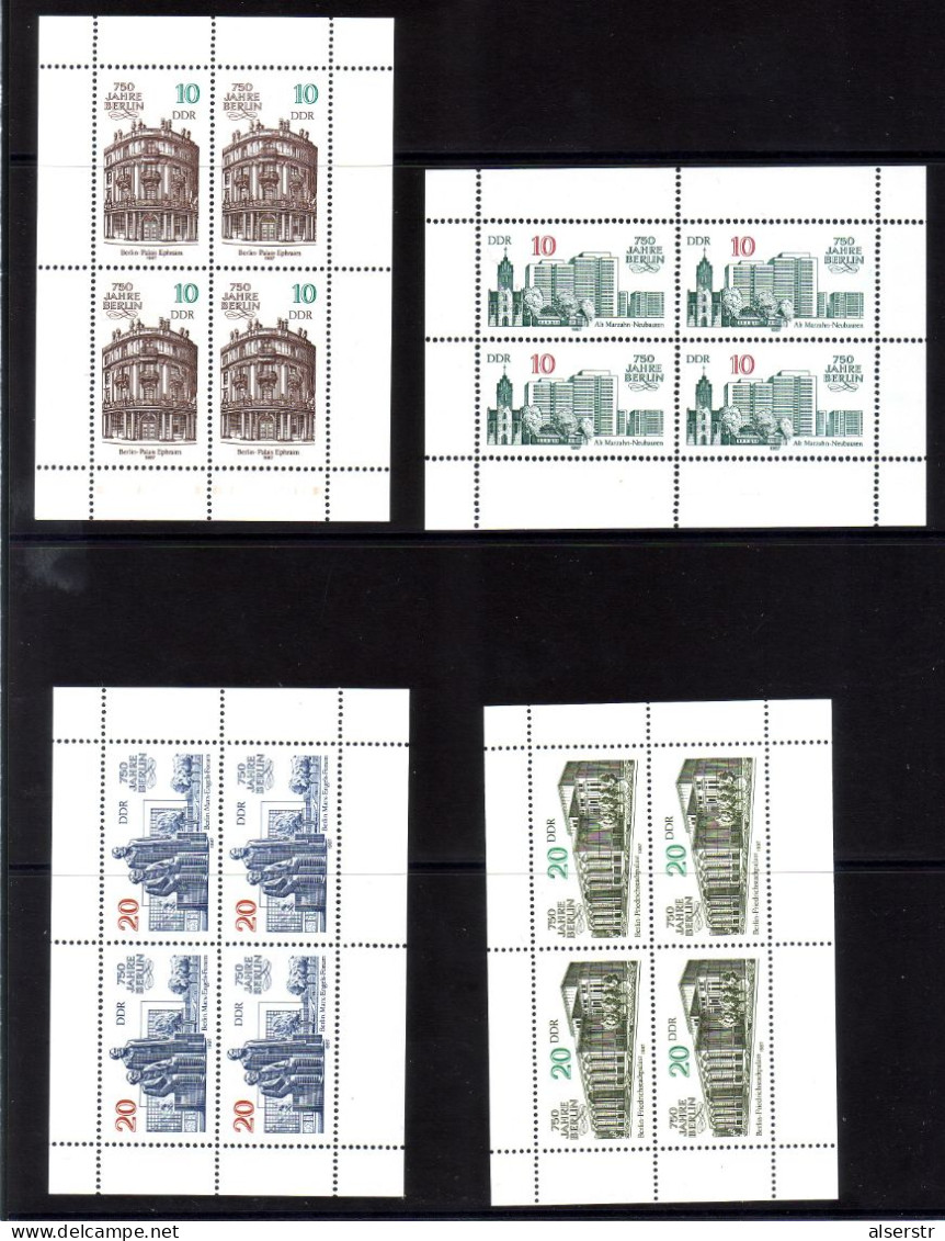 DDR Berlin Anniversary Minisheets MNH - Lots & Kiloware (mixtures) - Max. 999 Stamps