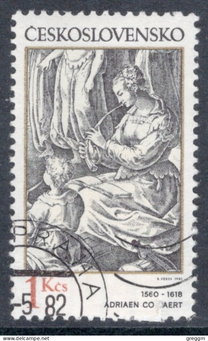 Czechoslovakia 1982 Single Stamp For Engravings With A Music Theme In Fine Used - Oblitérés