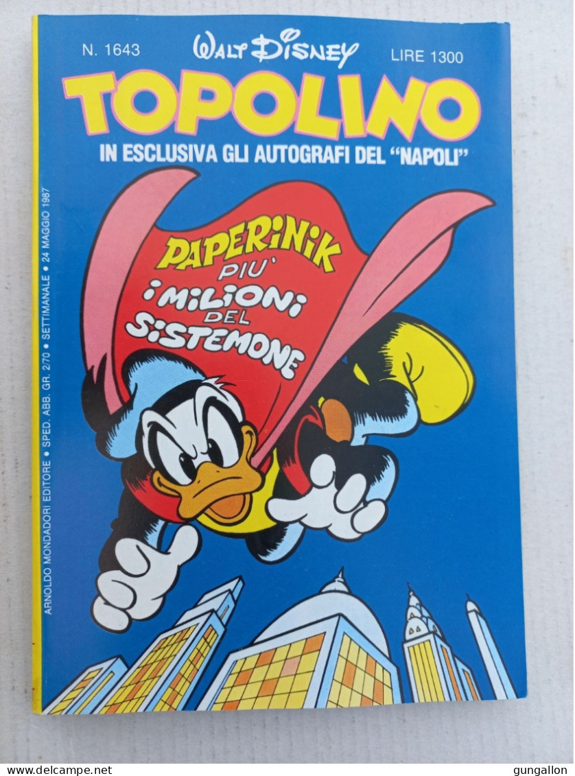 Topolino (Mondadori 1987) N. 1643 - Disney