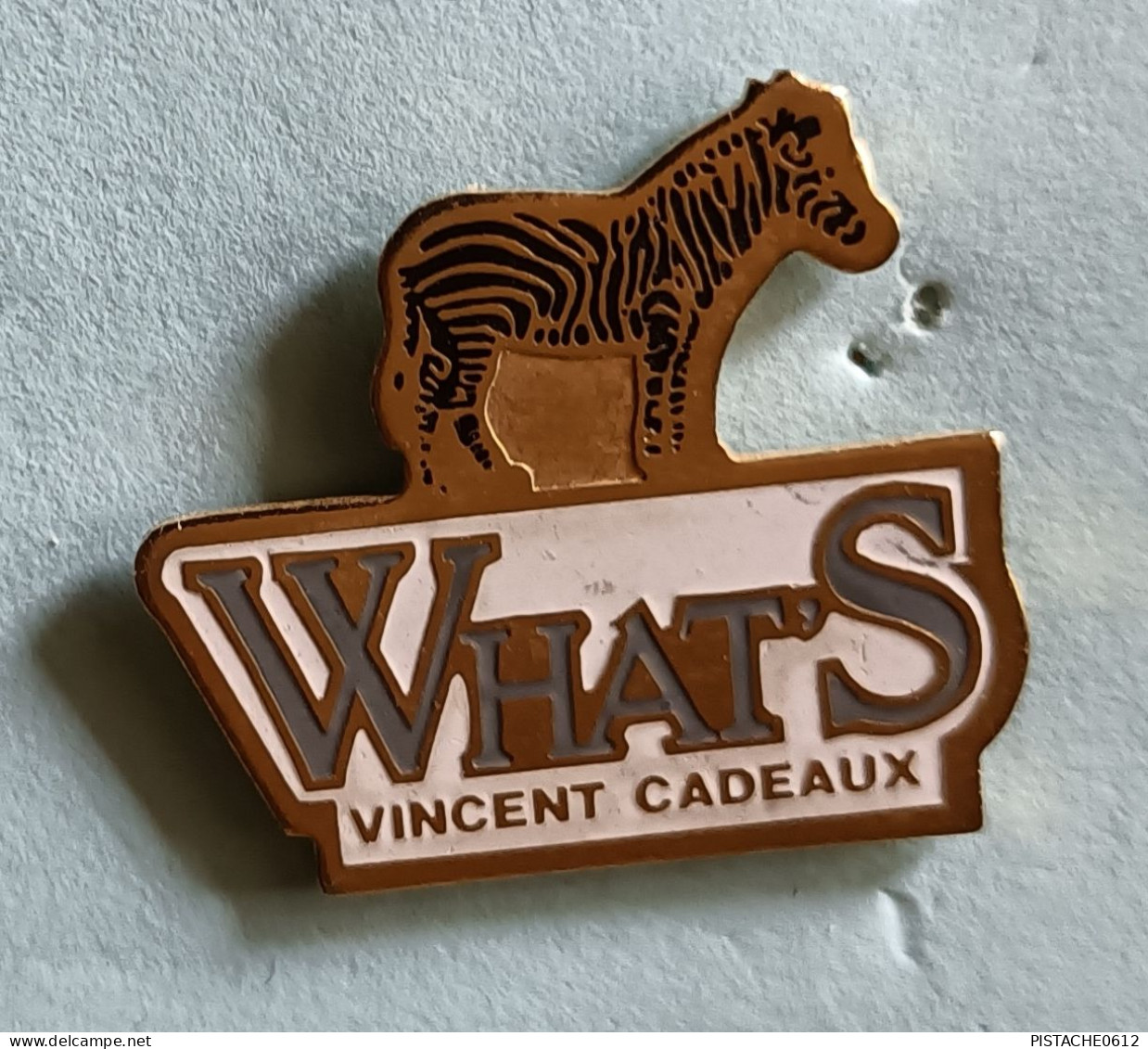 Pin's ZEBRE What's Vincent Cadeaux - Animals