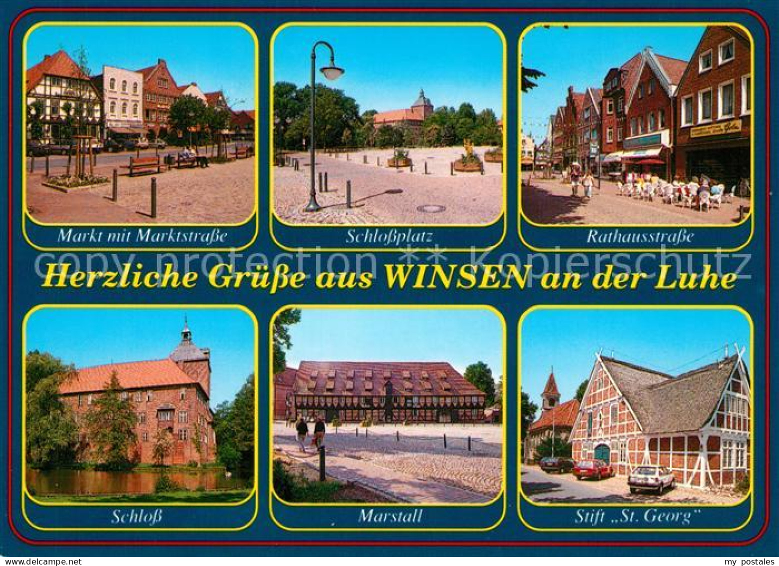 73263604 Winsen Luhe Marktstrasse Schlossplatz Schloss Marstall Stift St. Georg  - Winsen