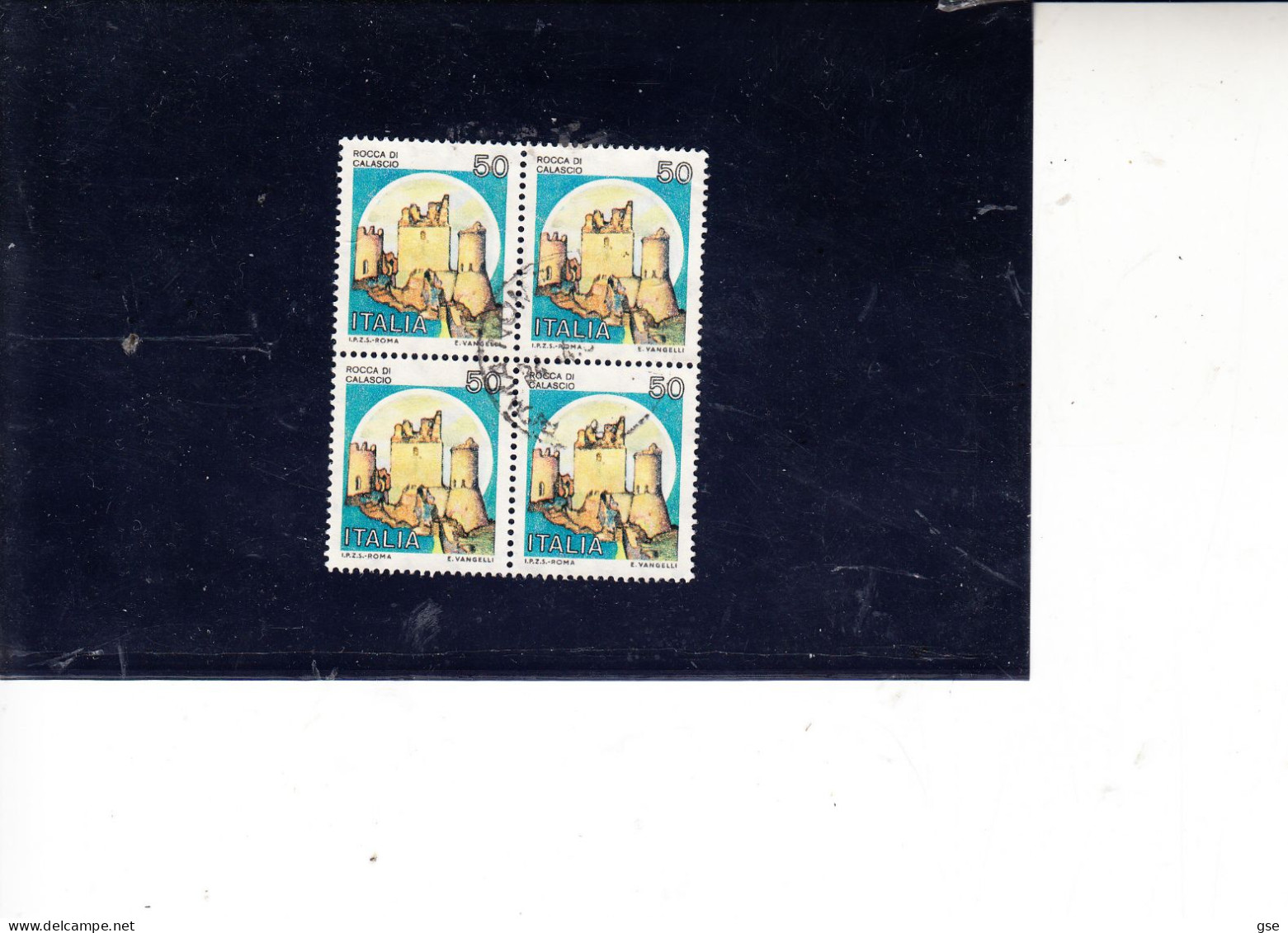 ITALIA  1980 - Sassone  1508°  (quartina) - Rocca Di Calascio - Storia - 1971-80: Used