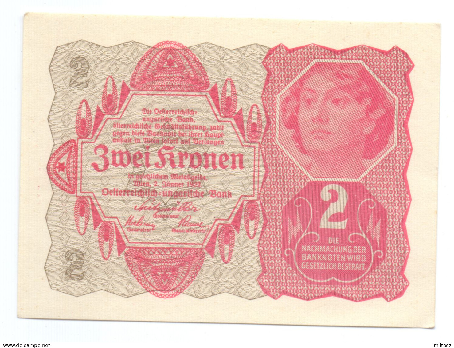 Austria 2 Kronen 1922 - Oesterreich