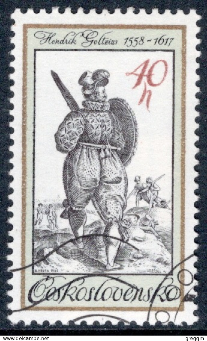 Czechoslovakia 1983 Single Stamp For Period Costume From Old Engravings In Fine Used - Gebraucht