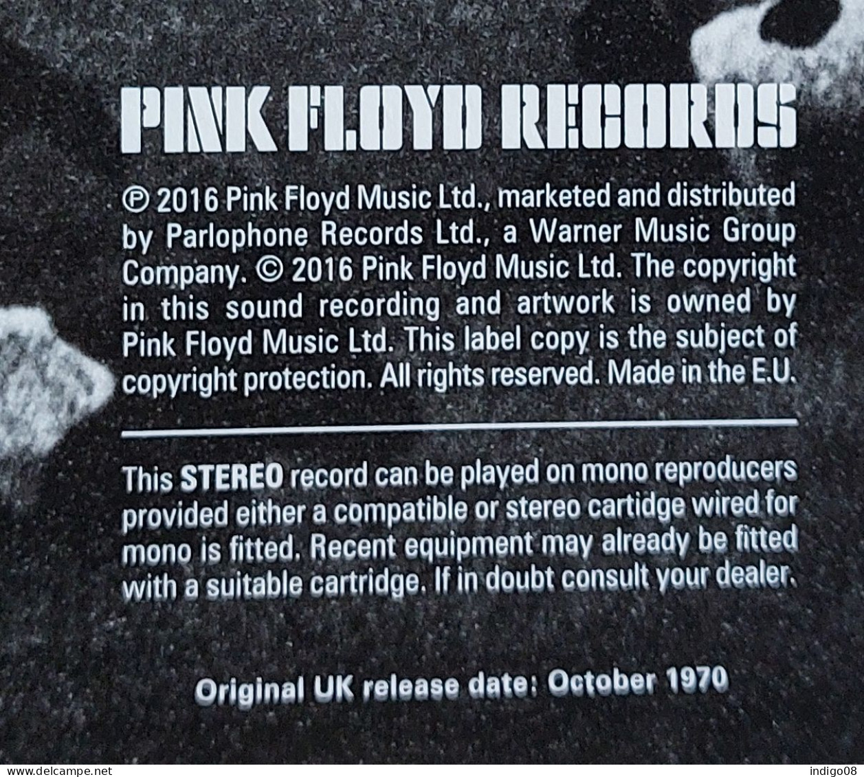 LP 33 Tours Pink Floyd Atom Heart Mother EU 2016 - Rock