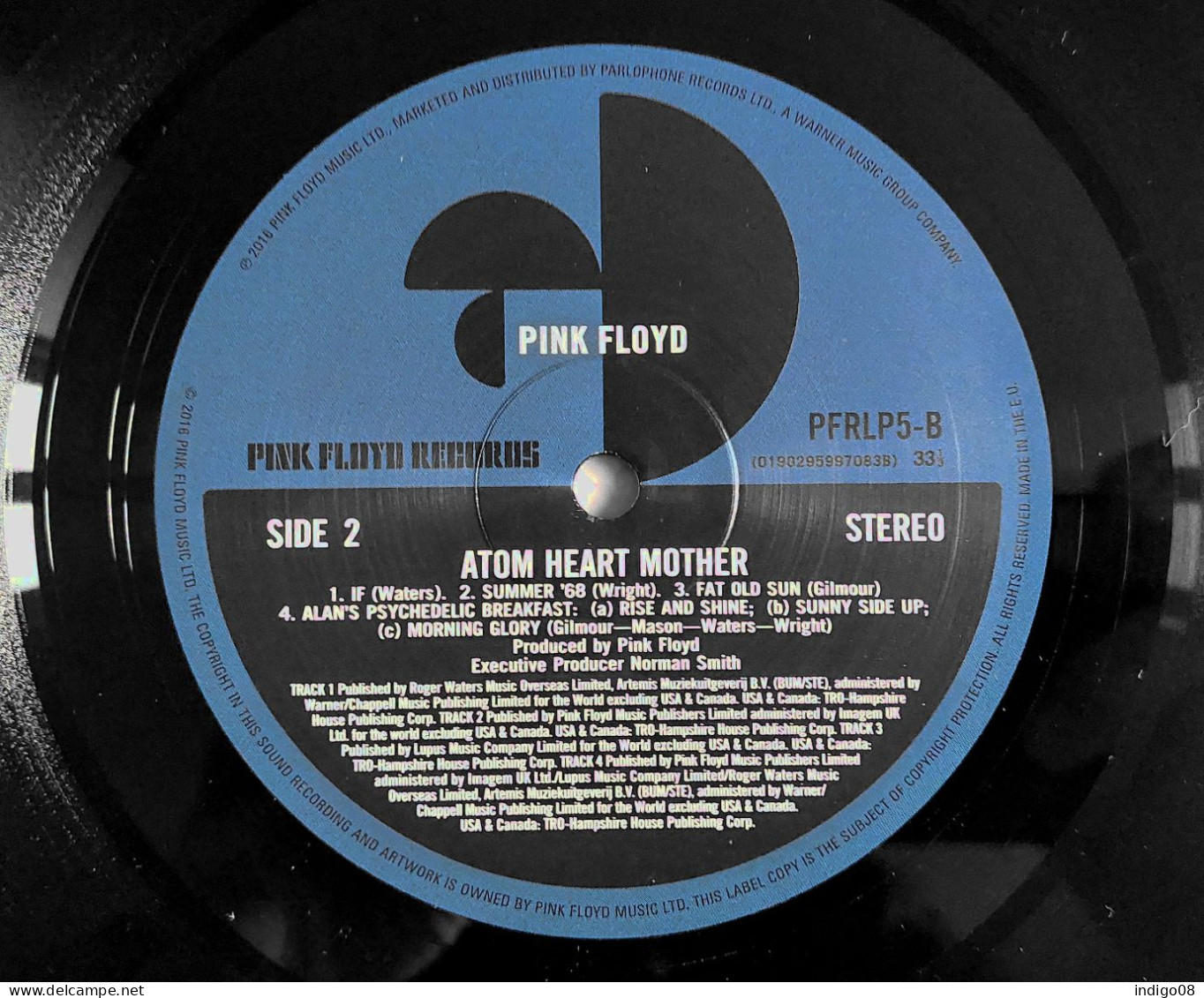 LP 33 tours Pink Floyd Atom Heart Mother EU 2016
