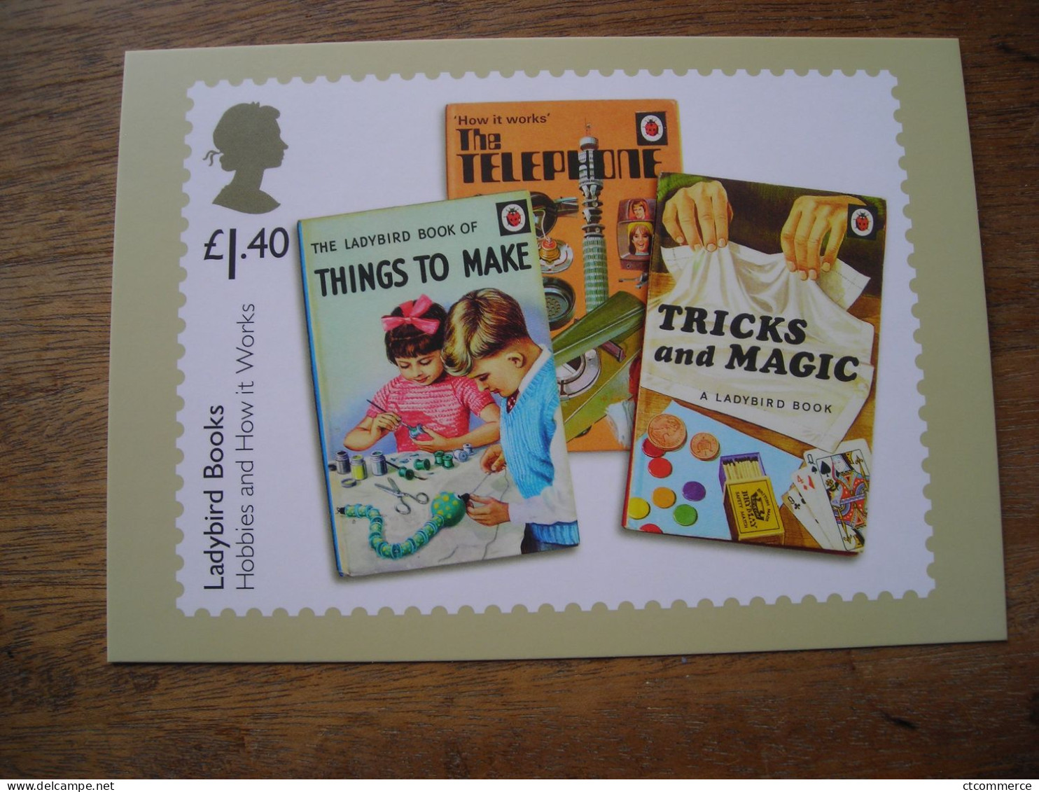 5 Cartes Postales Showing  Covers Of Ladybird Books, - Timbres (représentations)