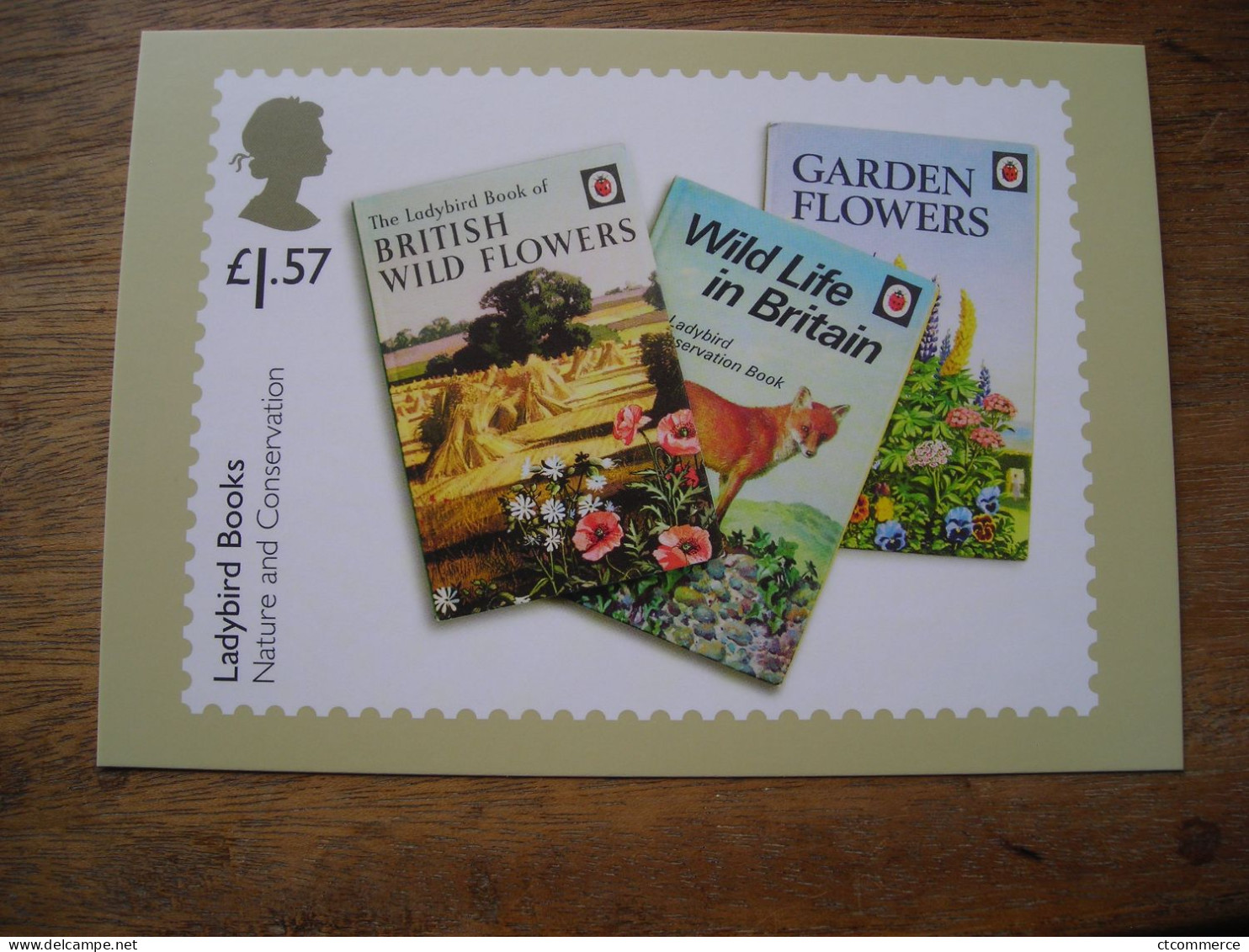 5 Cartes Postales Showing  Covers Of Ladybird Books, - Timbres (représentations)