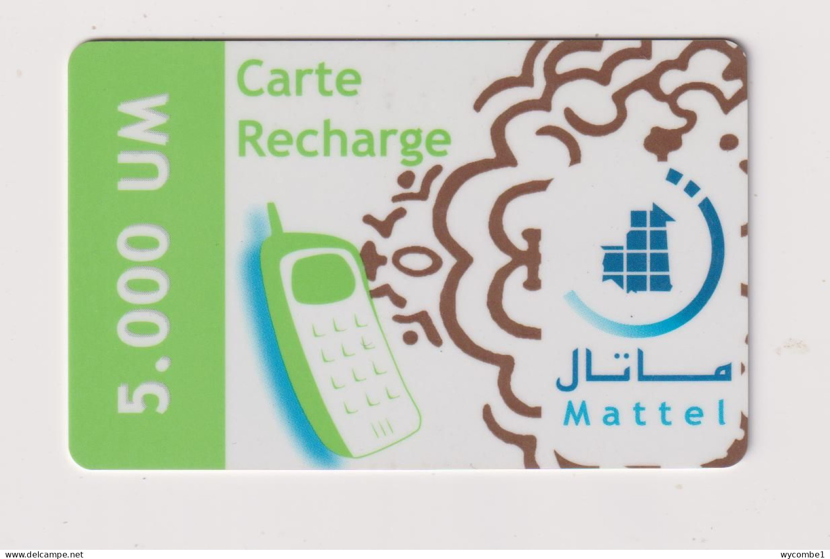 MAURITANIA -  Mobile Phone Remote  Phonecard - Mauritanien