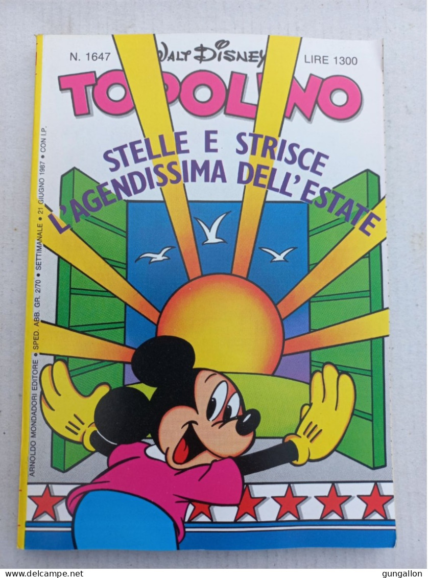 Topolino (Mondadori 1987) N. 1647 - Disney