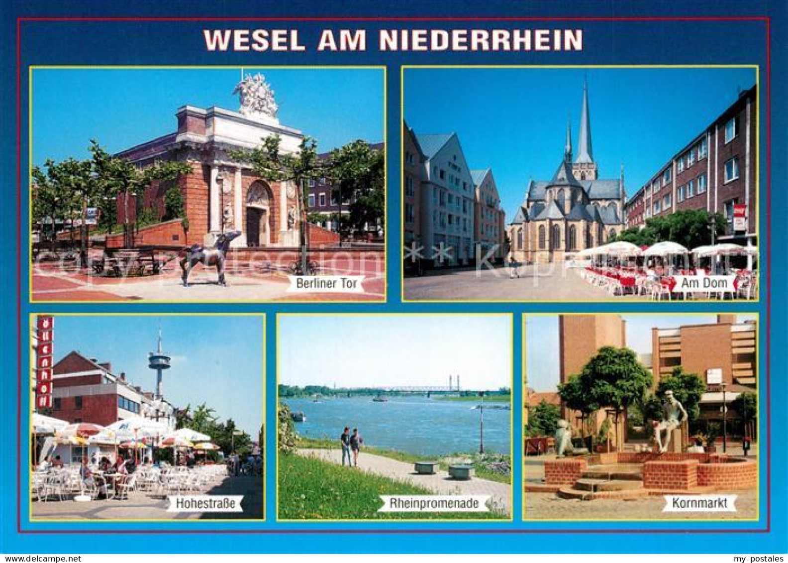 73262306 Wesel Rhein Berliner-Tor Dom Kornmarkt Rheinpromenade Hohestrasse Wesel - Wesel