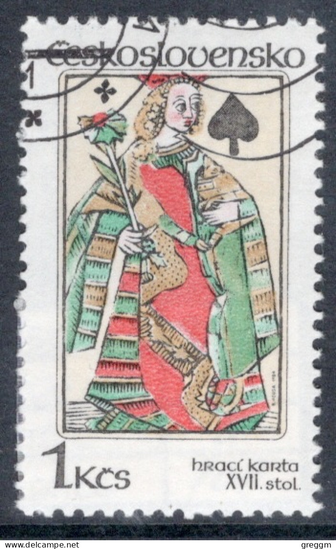 Czechoslovakia 1984 Single Stamp For Playing Cards In Fine Used - Usados