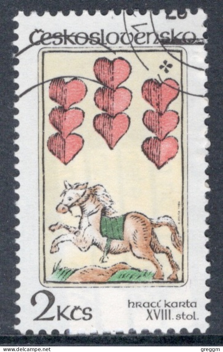 Czechoslovakia 1984 Single Stamp For Playing Cards In Fine Used - Gebraucht