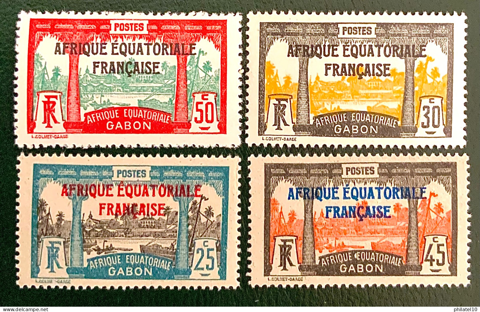 1926 A.E.F GABON LIBREVILLE  SURCHARGE -  NEUF* - Unused Stamps