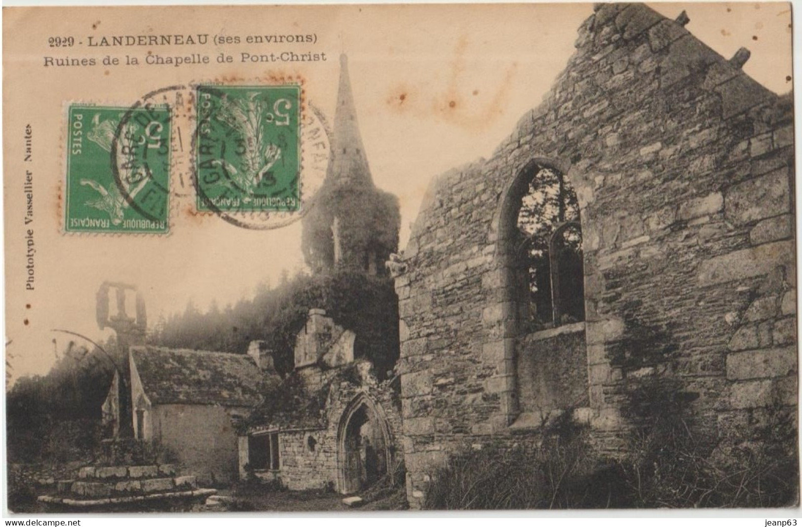 2929 - LANDERNEAU (ses Environs)  Ruines De La Chapelle De Pont-Christ - Landerneau