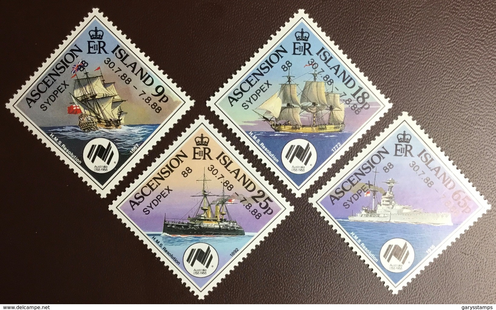 Ascension 1988 Sydpex Ships MNH - Ascensione