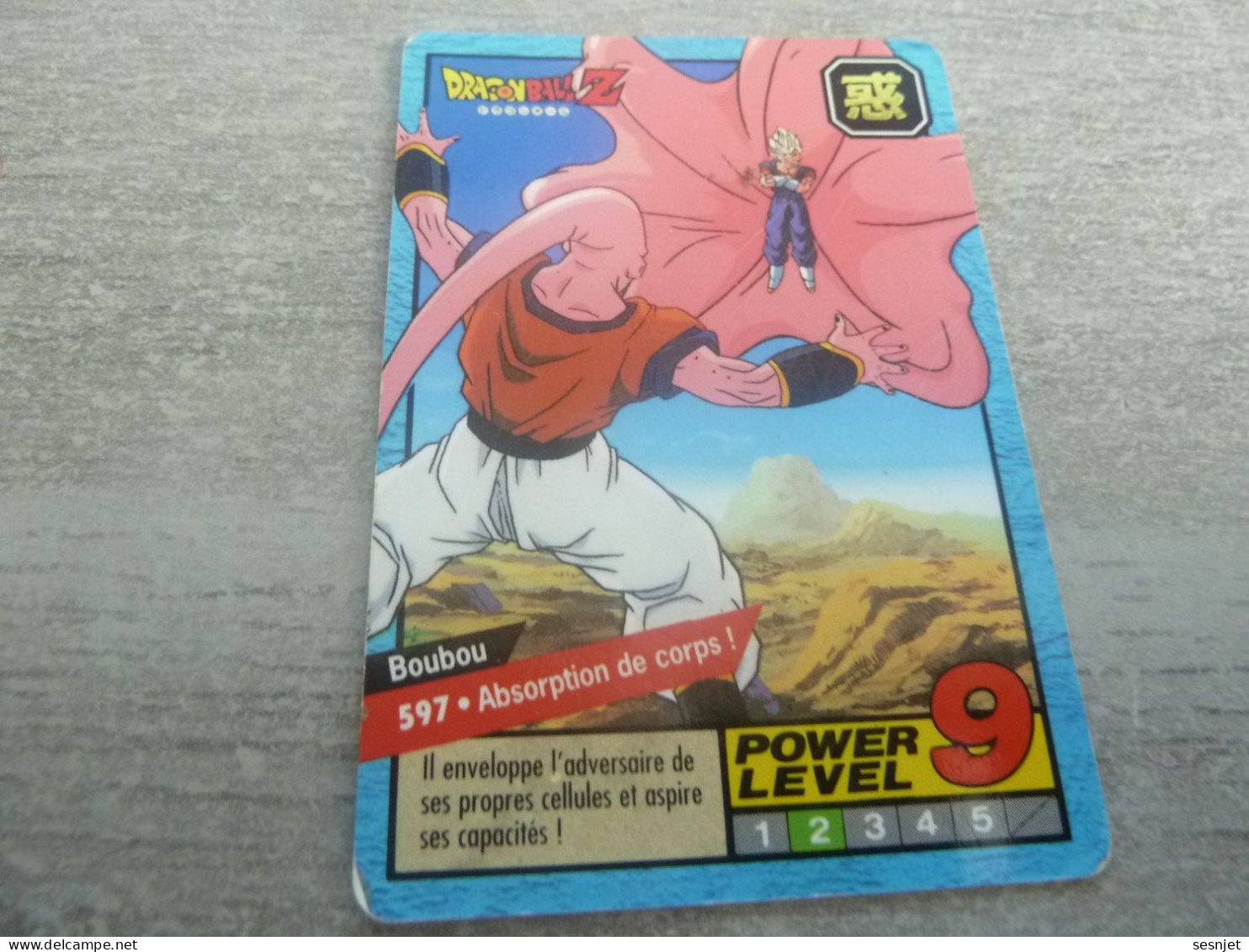 Dragon Ball Z - Power Level - Super - 9 - 2 -  N° 597 - Editions Bandai - Année 1996 - - Dragonball Z