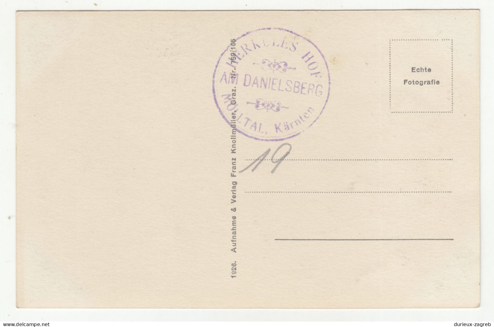 Danielsberg Old Postcard Not Posted B240503 - Otros & Sin Clasificación