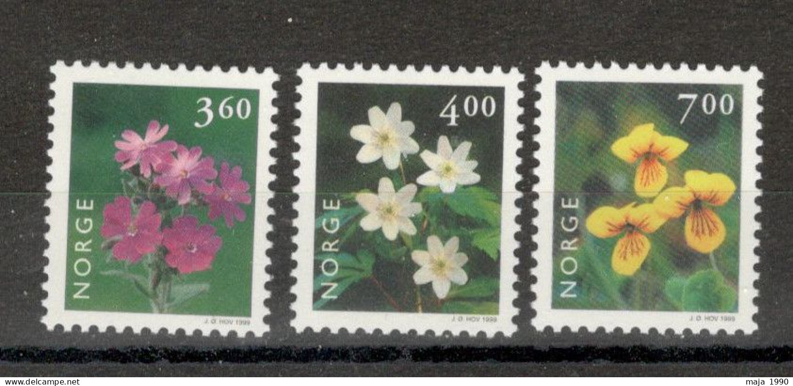 NORWAY - MNH SET - FLORA - FLOWERS - Mi.No. 1303/05 - 1999. - Ongebruikt