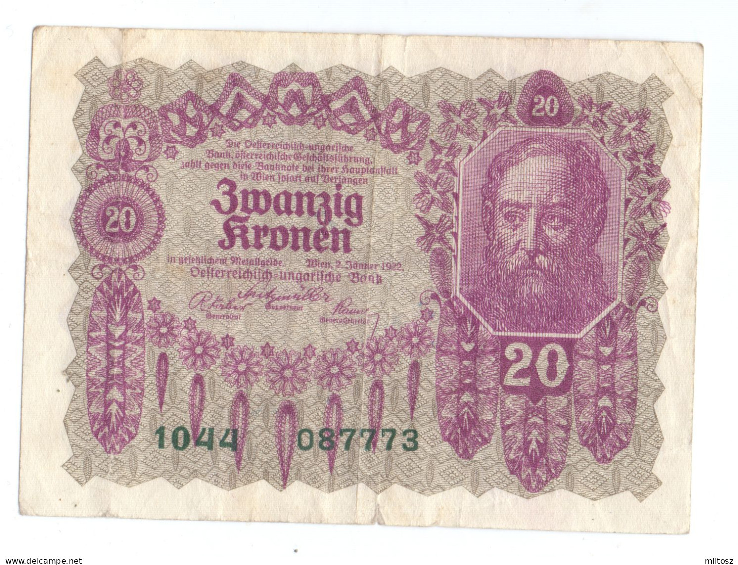 Austria 20 Kronen 1922 - Oostenrijk