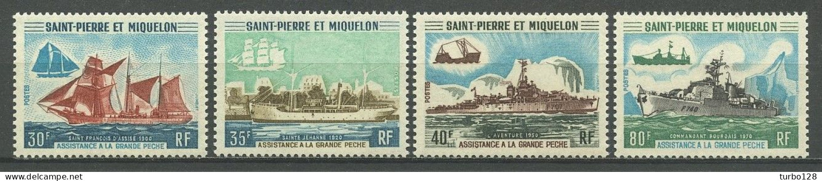 SPM MIQUELON 1971 N° 410/413 ** Neufs MNH Superbes C 235 € Bateaux Sailboat Ships Pêche Fishing Transports - Nuevos
