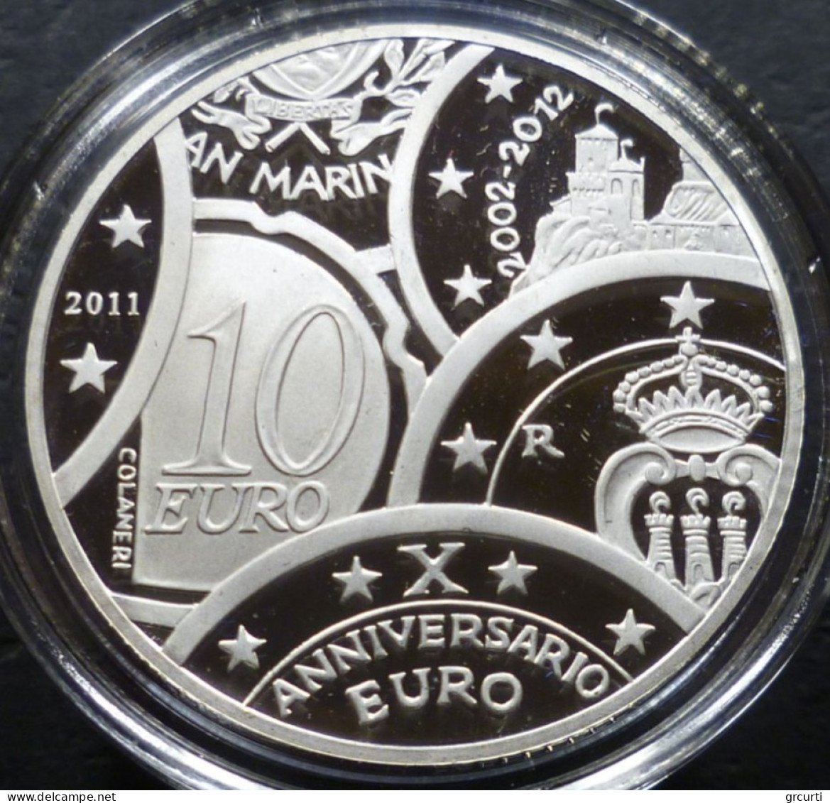 San Marino - 10 Euro 2011 - 10° Anniversario Dell'Euro - KM# 503 - San Marino