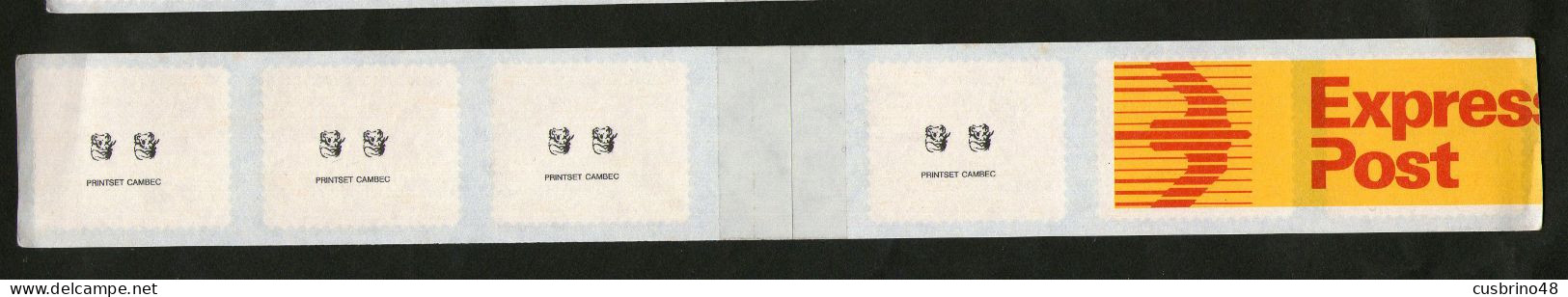 AUSTRALIA 1992 P&S Strip 6 45c Endangered Species PRINTSET 2 Koala - Express Post + Joined Strips. Lot AUS 279 - Mint Stamps