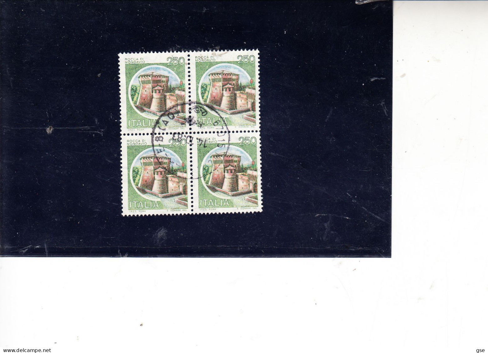 ITALIA  1980 - Sassone  1517°  (quartina) - Rocca Di Mondavio - Storia - 1971-80: Used