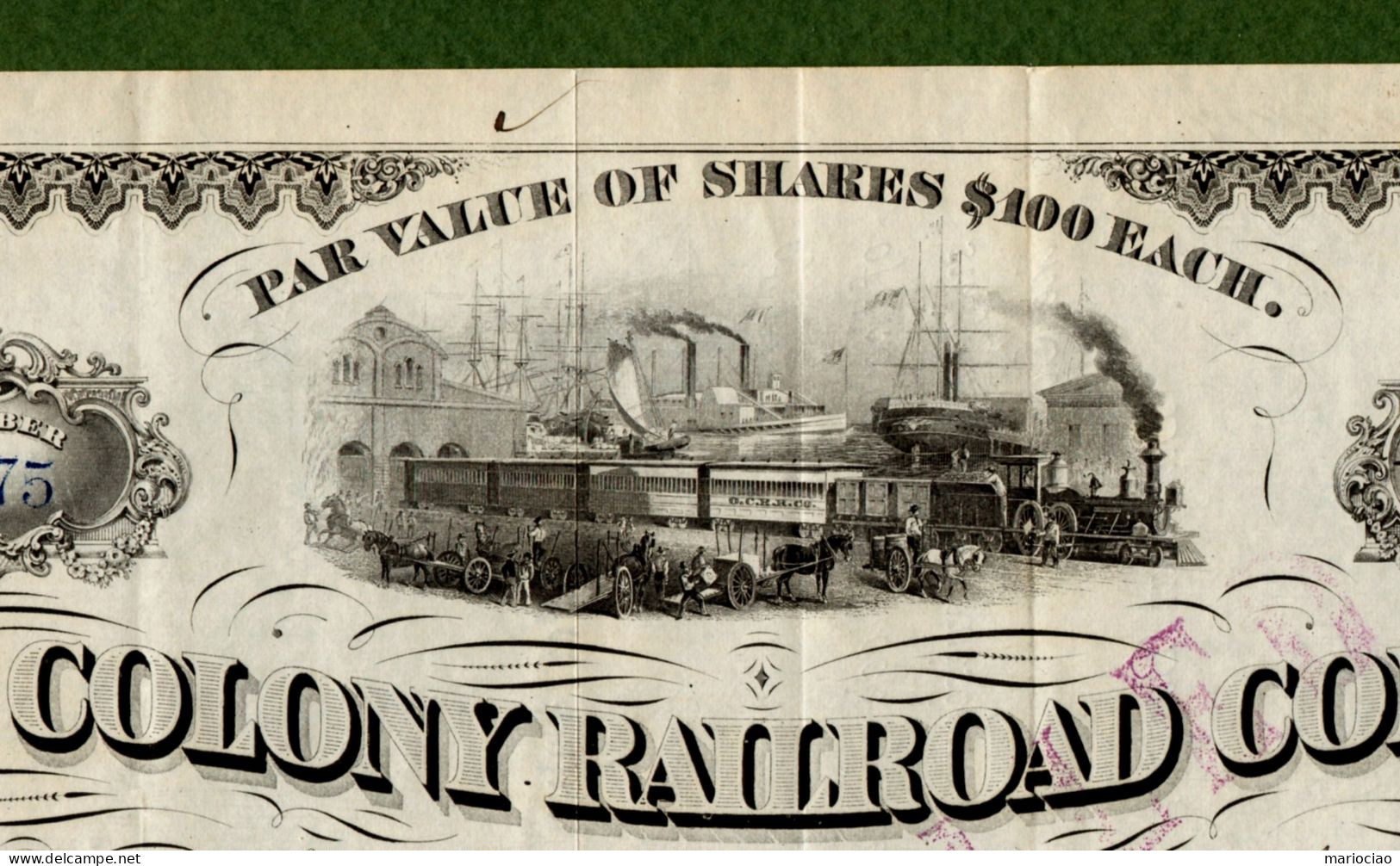 T-USA Old Colony Railroad Company, Boston 1884 - Ferrovie & Tranvie