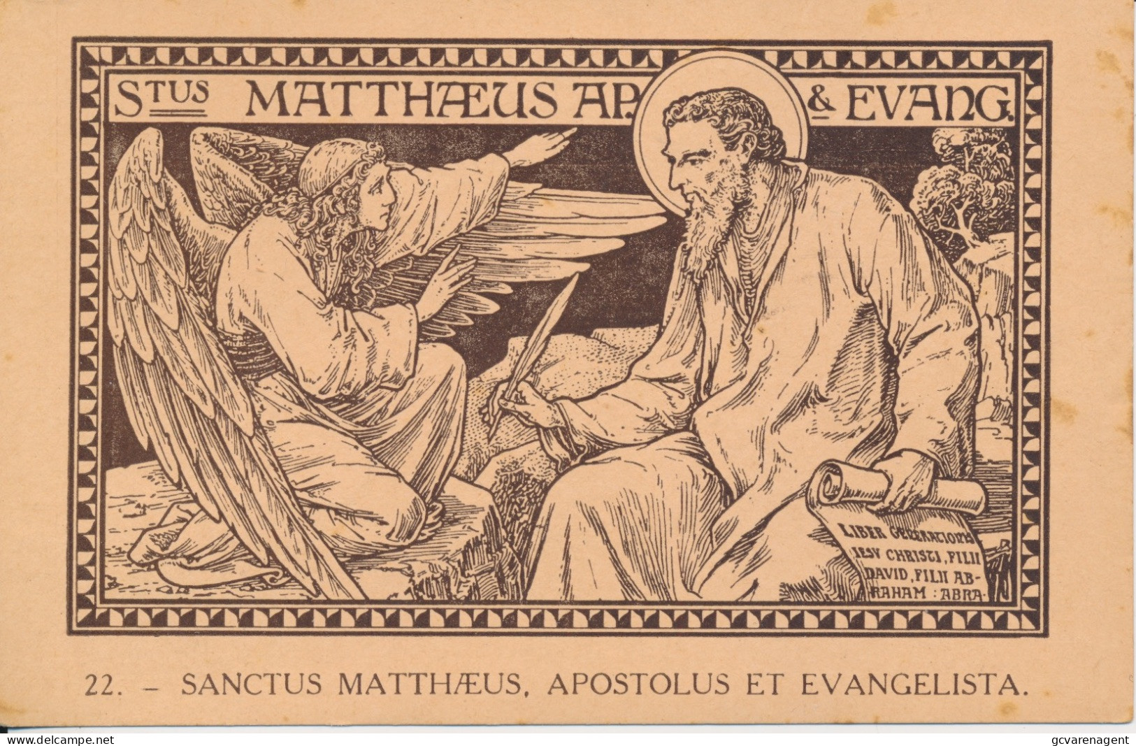 SANCTUS MATTHAEUS  APOSTOLUS ET  . EVANGELISTA - Santi