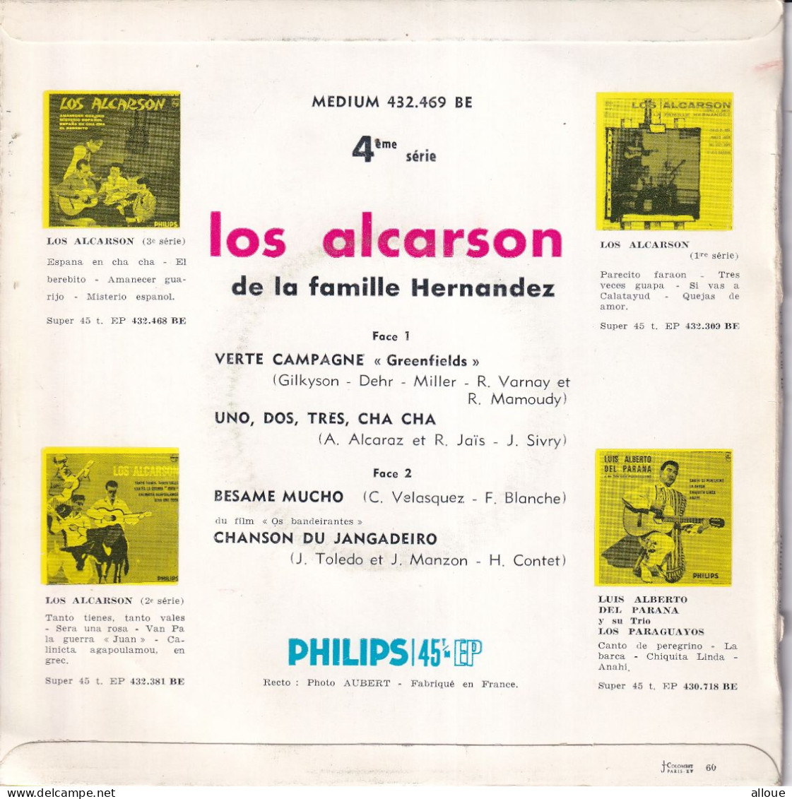 LOS ALCARSON - FR EP - VERTE CAMPAGNE (GREENFIELDS) + 3 - World Music