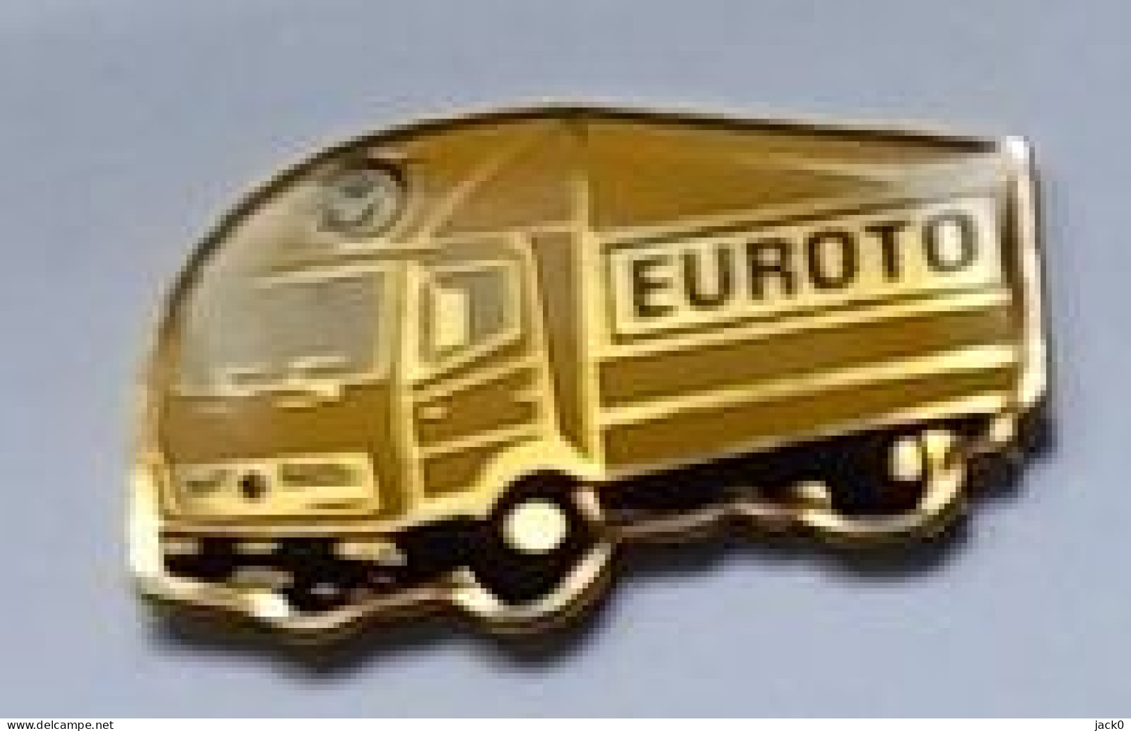 Pin's  Transport  Camion  Jaune  EUROTO - Transport Und Verkehr